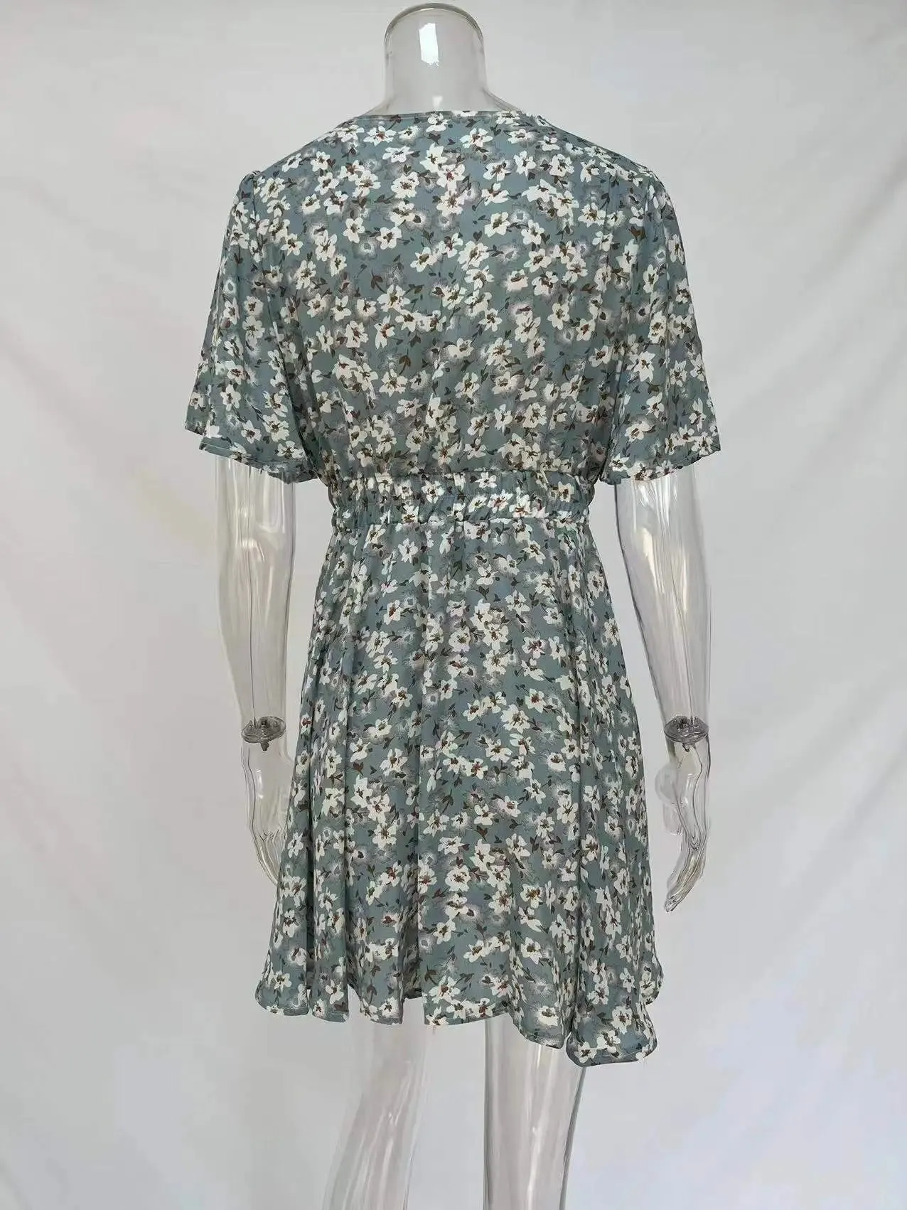 Women Fashion Print Chiffon  Dress