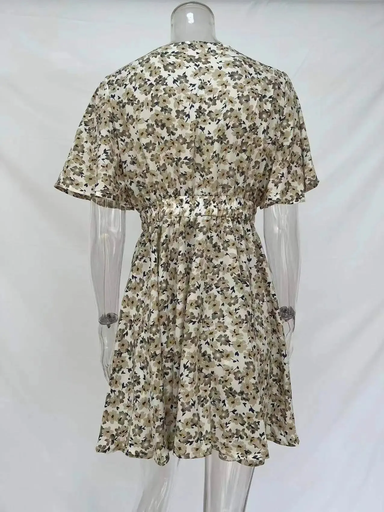 Women Fashion Print Chiffon  Dress