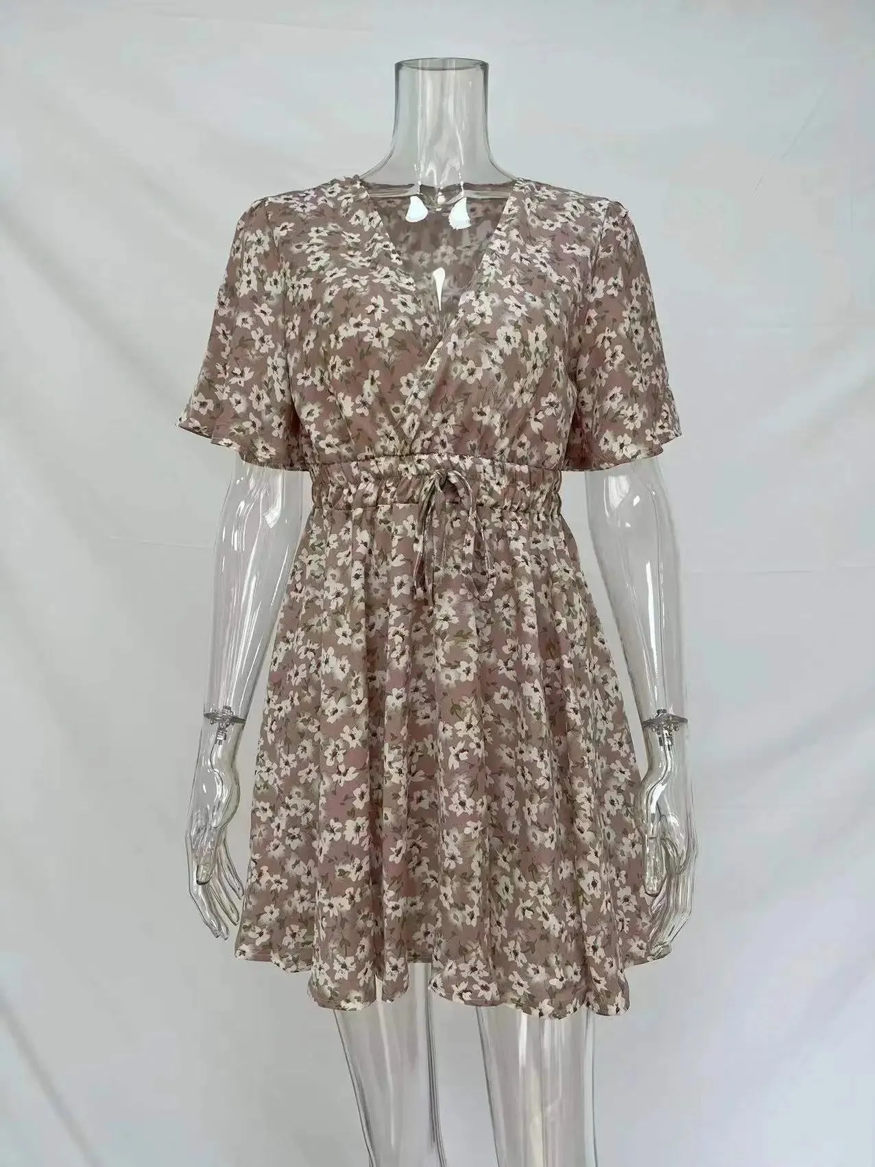 Women Fashion Print Chiffon  Dress