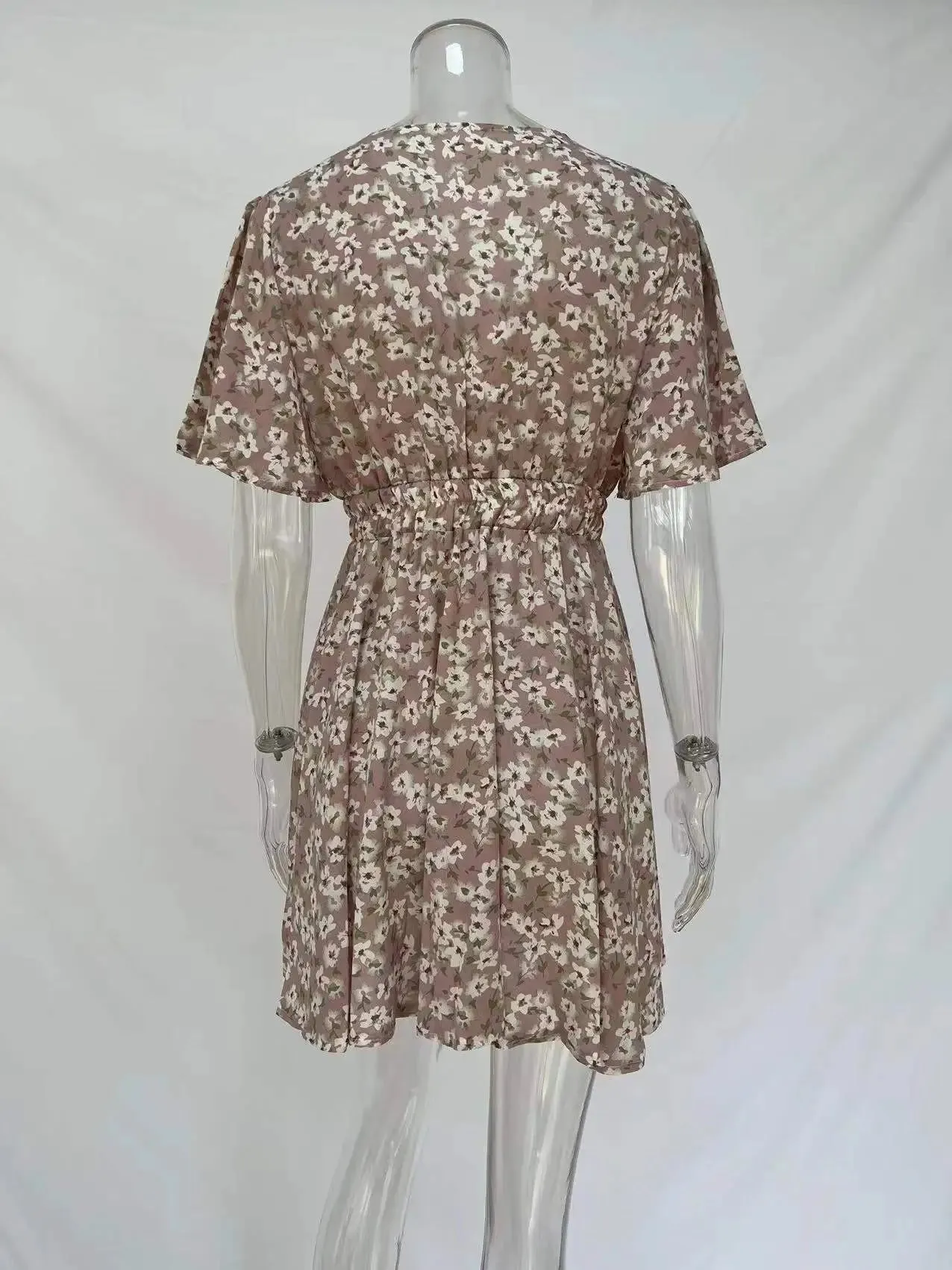 Women Fashion Print Chiffon  Dress
