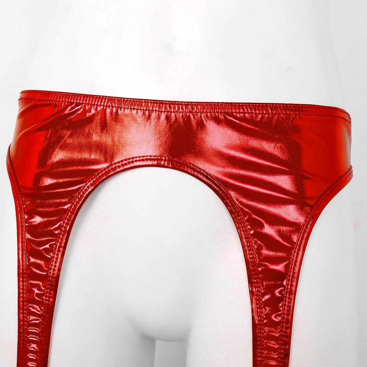 Women's Erotic Shiny Sexy Garter / Adult Underwear with Duck-Mouth Clips